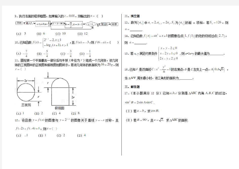 2015年全国高考数学卷文科卷1及解析