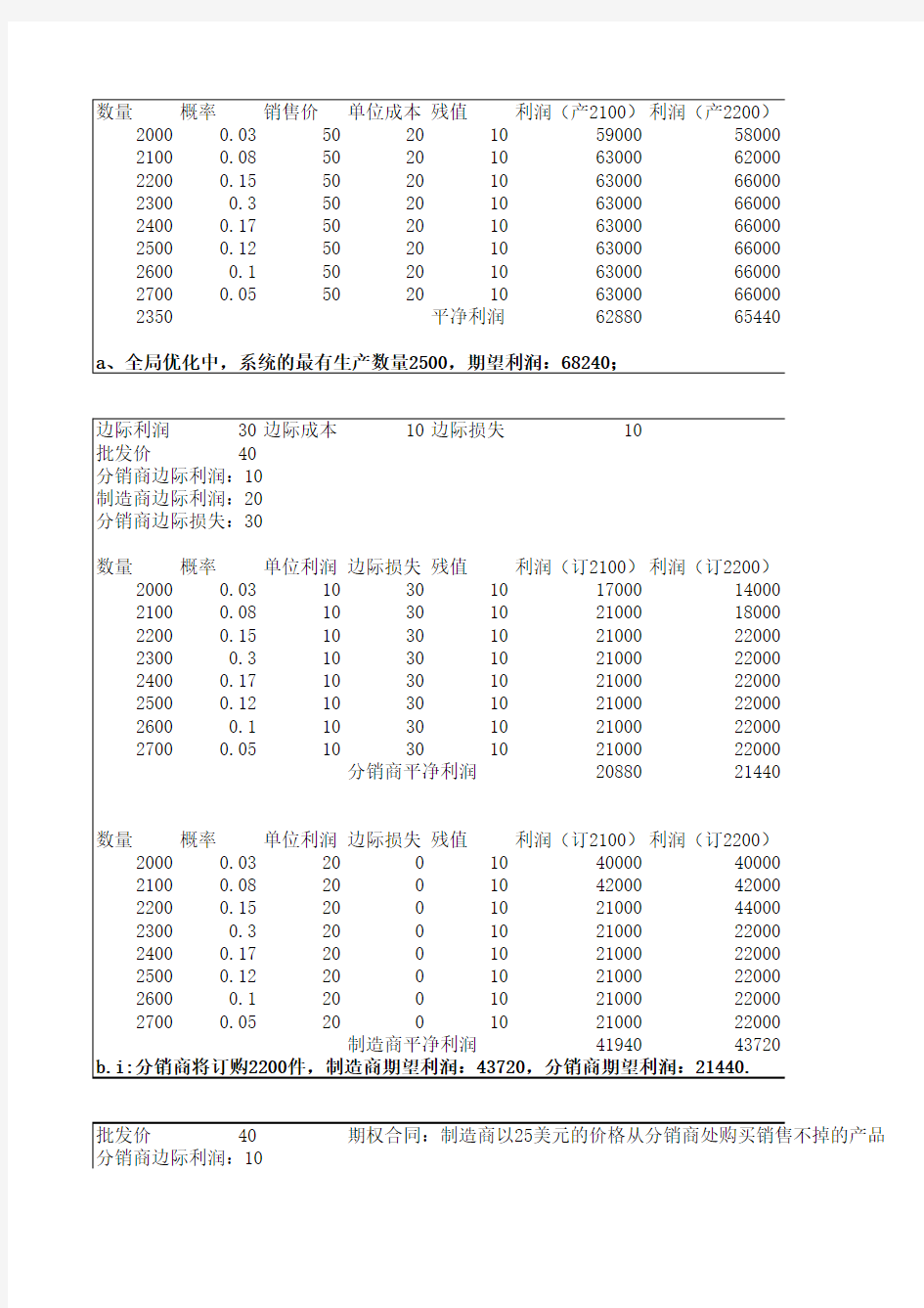 供应链作业P132-9