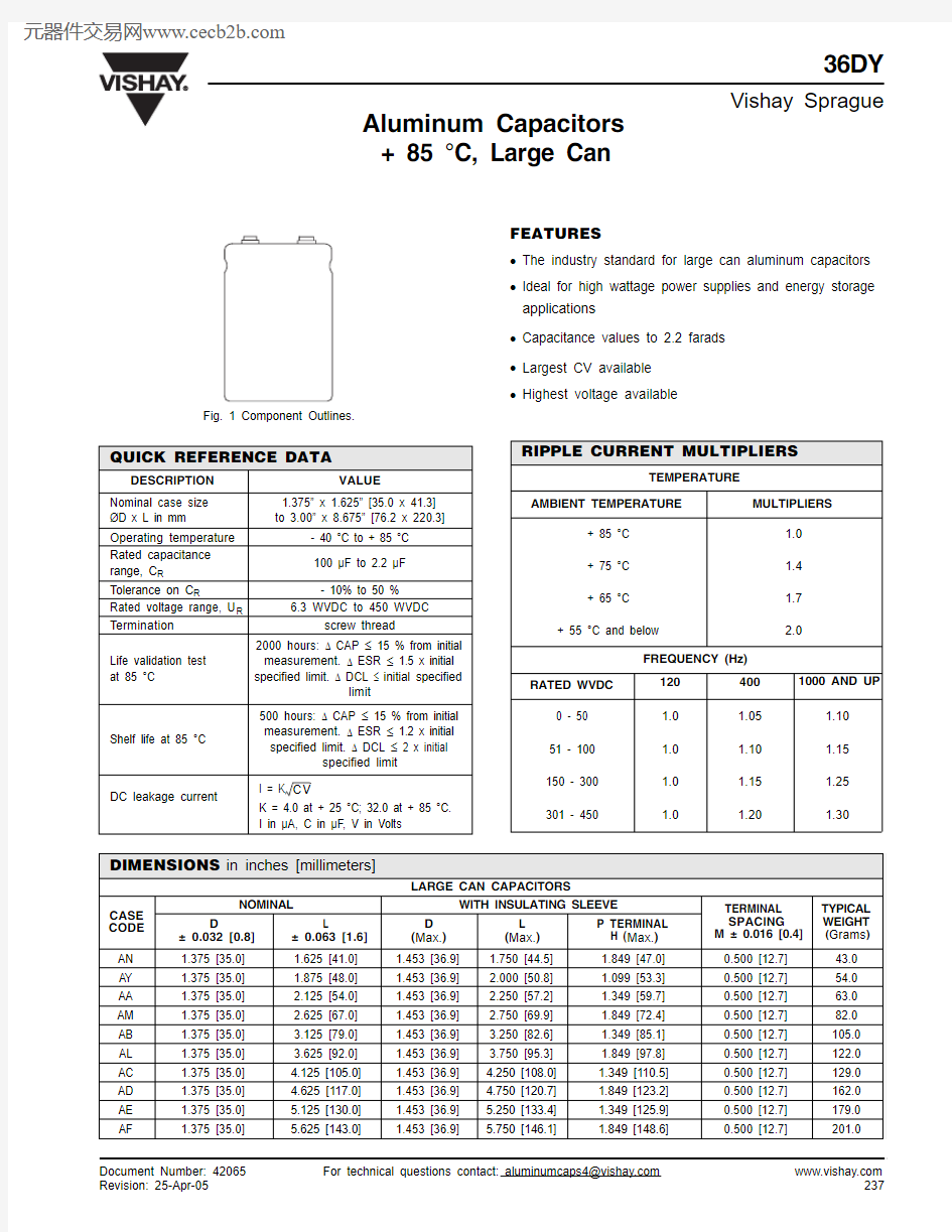 36DY332F200CB2A中文资料