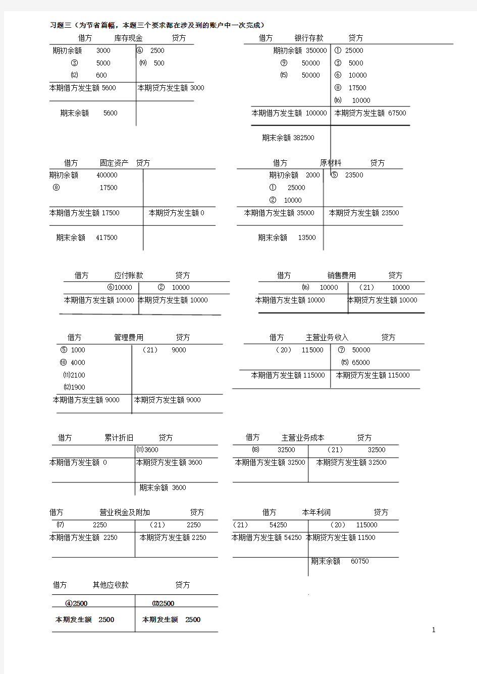 2019-2020年电大考试《基础会计》形成性考核