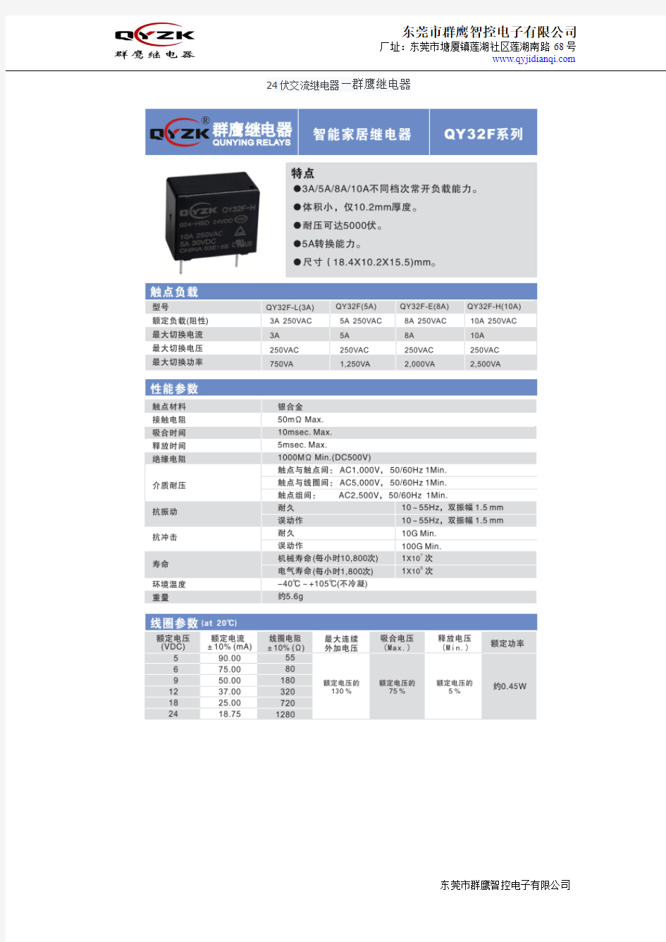 24伏交流继电器—群鹰继电器