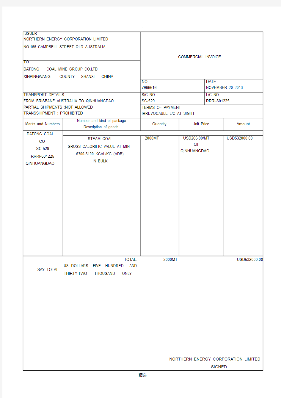 商业发票国际贸易商业发票模板.pdf