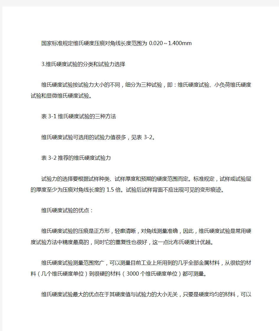 维氏硬度计的使用方法