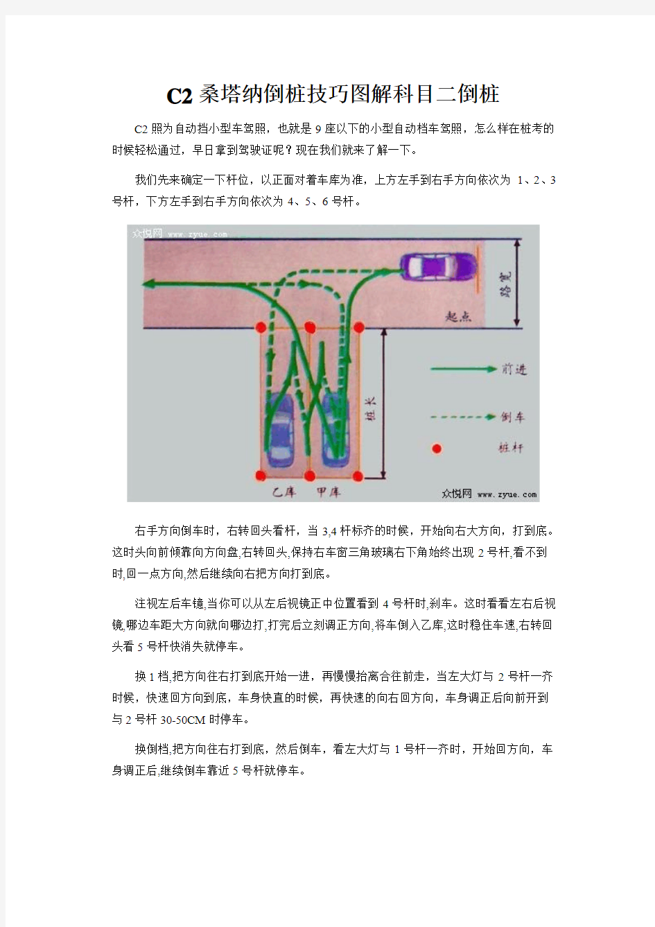 2013科目二倒车入库技巧(桑塔纳)_驾考科目二_学车考驾照