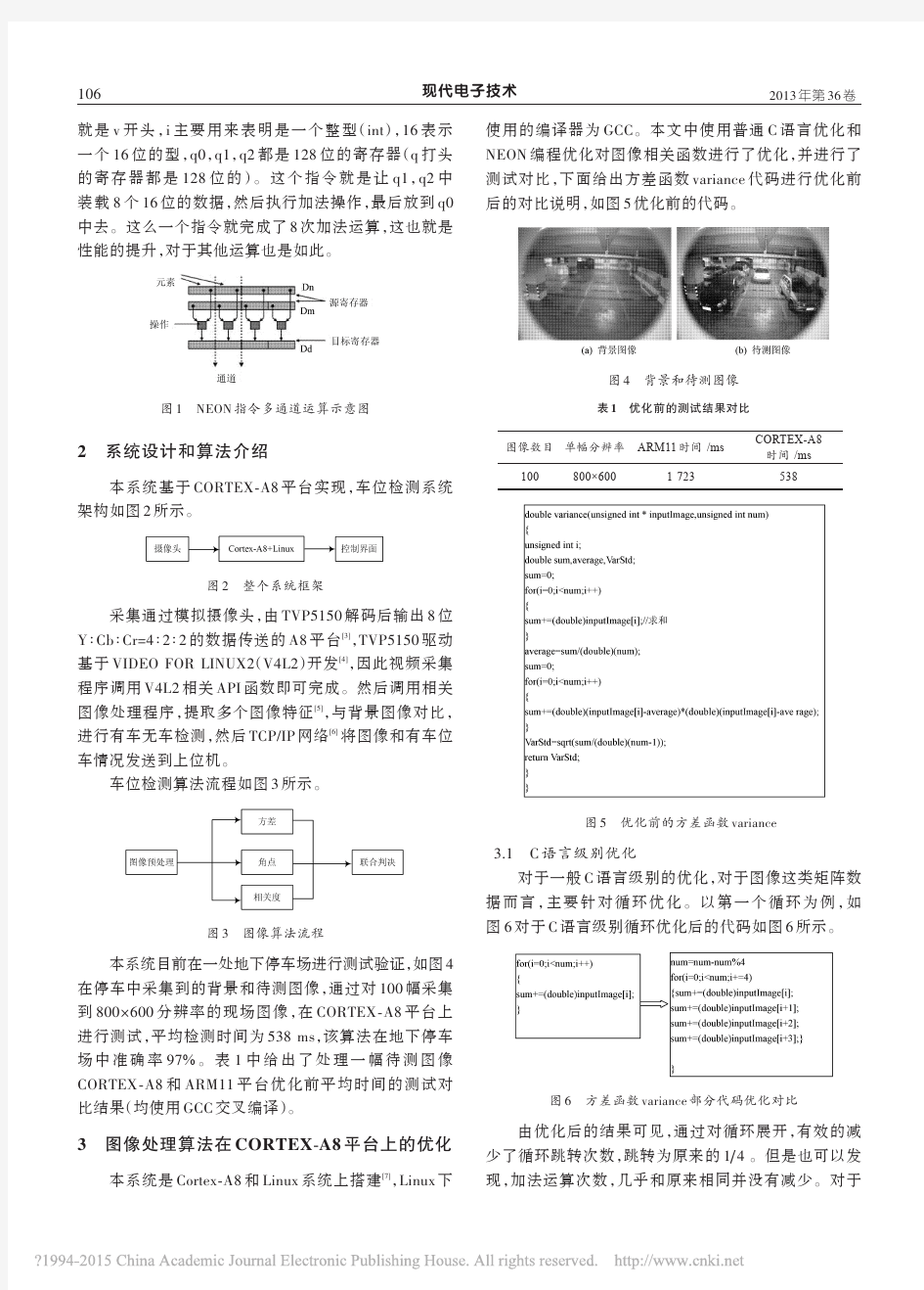 ARM NEON技术在车位识别算法中的应用