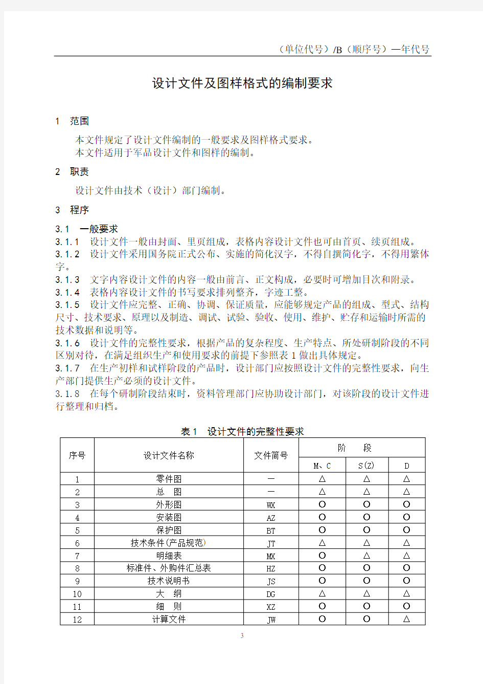 郑璞珂——设计文件及图样格式的编制要求