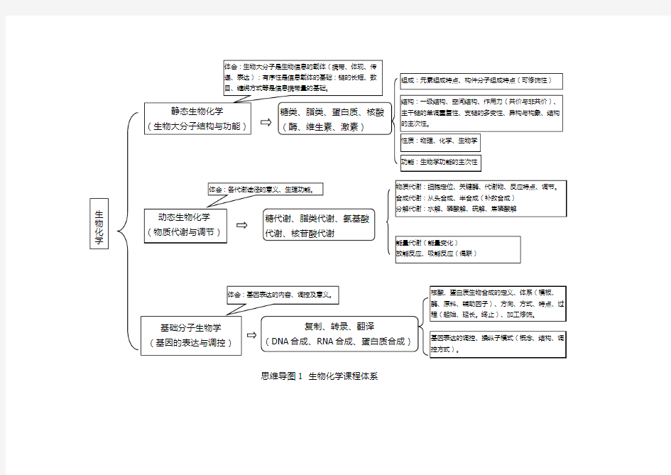 生物化学思维导图