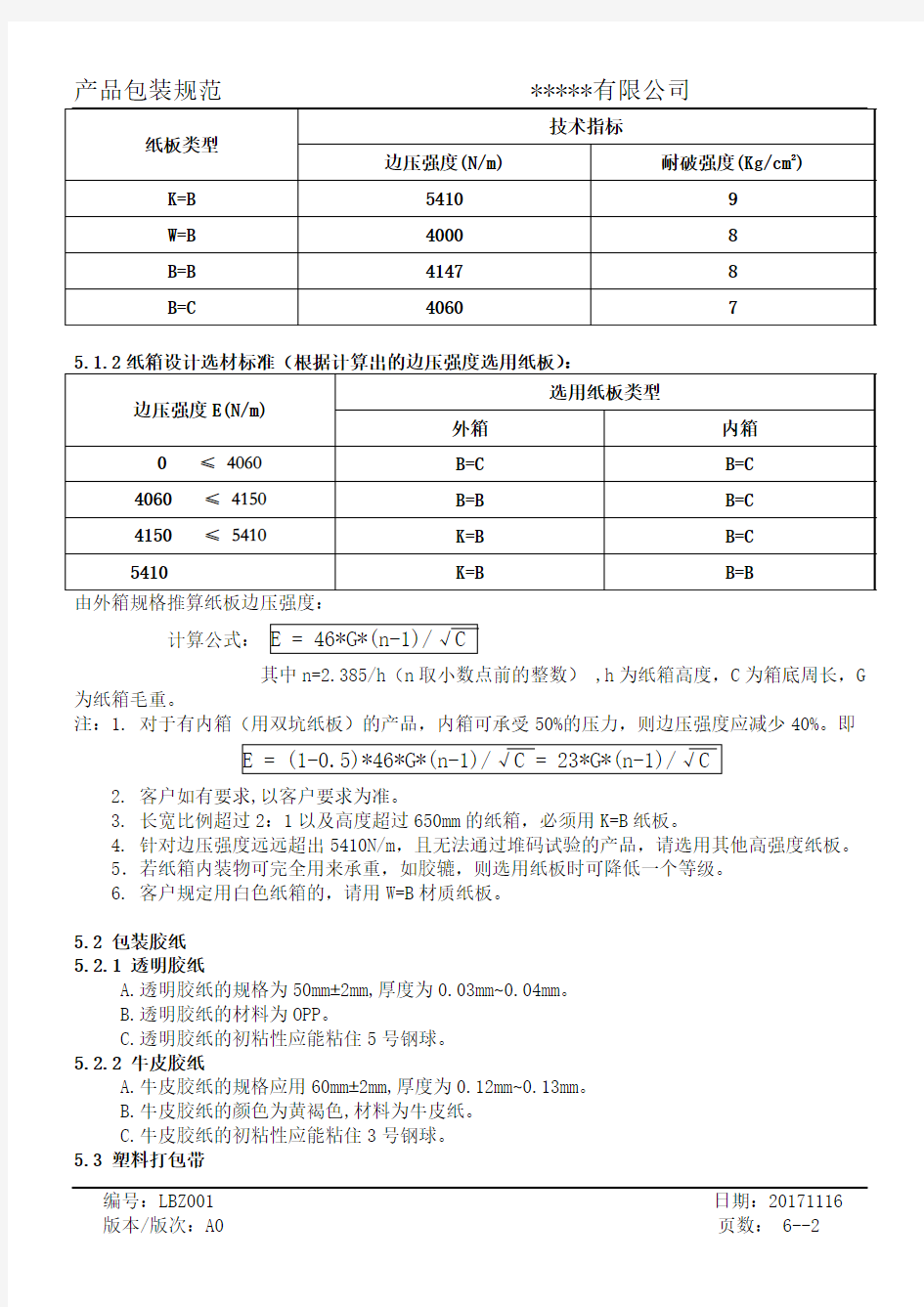 照明产品包装规范