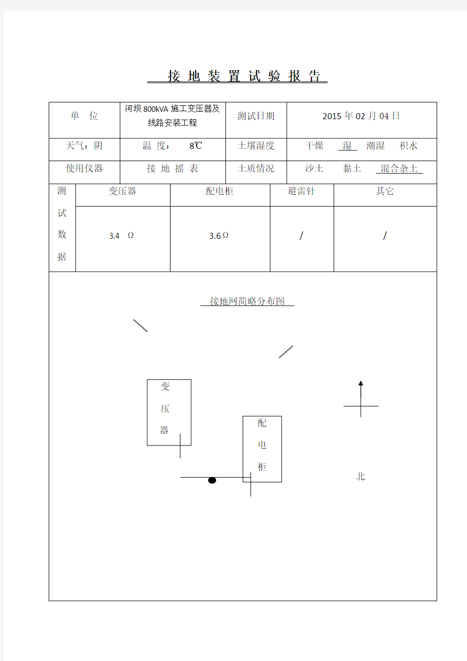 接地实验报告