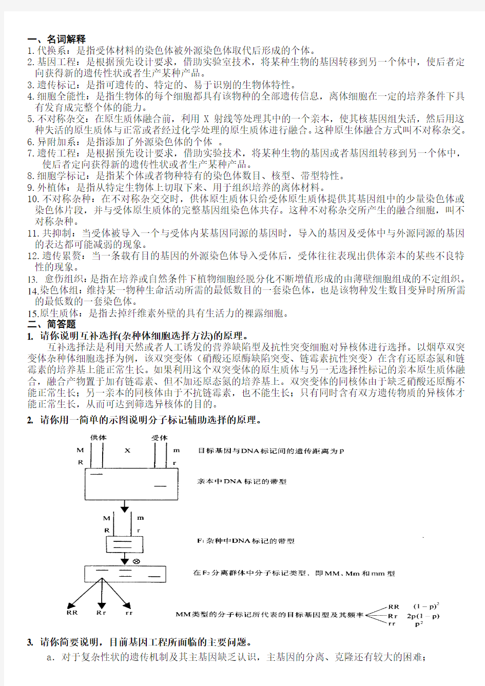 生物技术概论复习资料