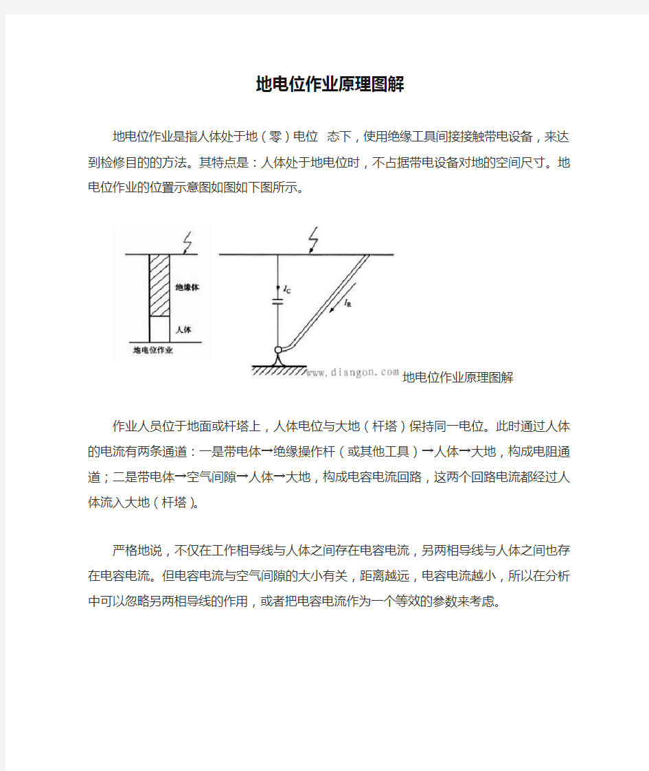 地电位作业原理图解