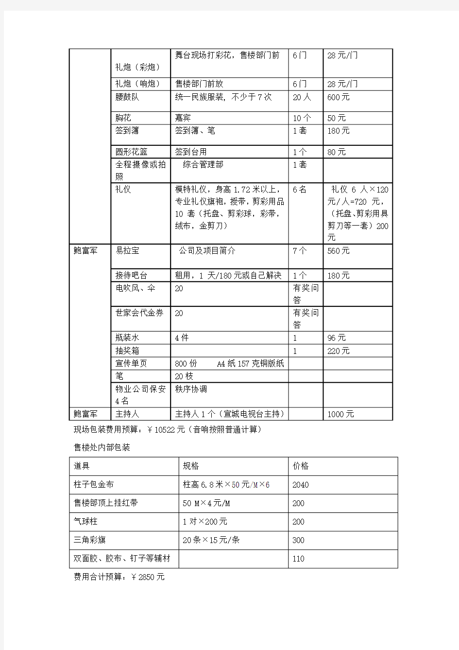 最新xx售楼部开放仪式活动方案