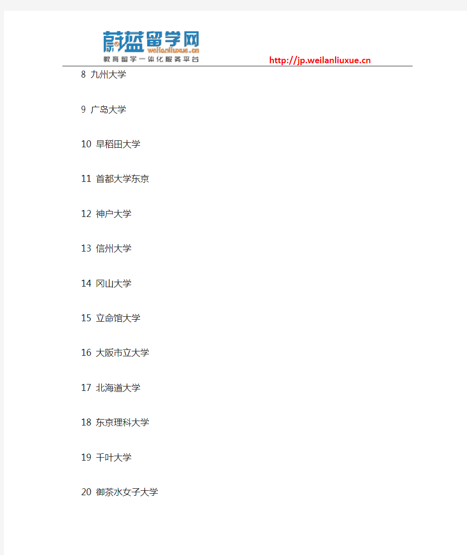 日本大学物理专业排名不错的大学推荐