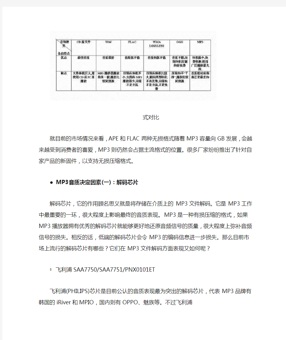 音质的区分 想要听高品质音乐的常识