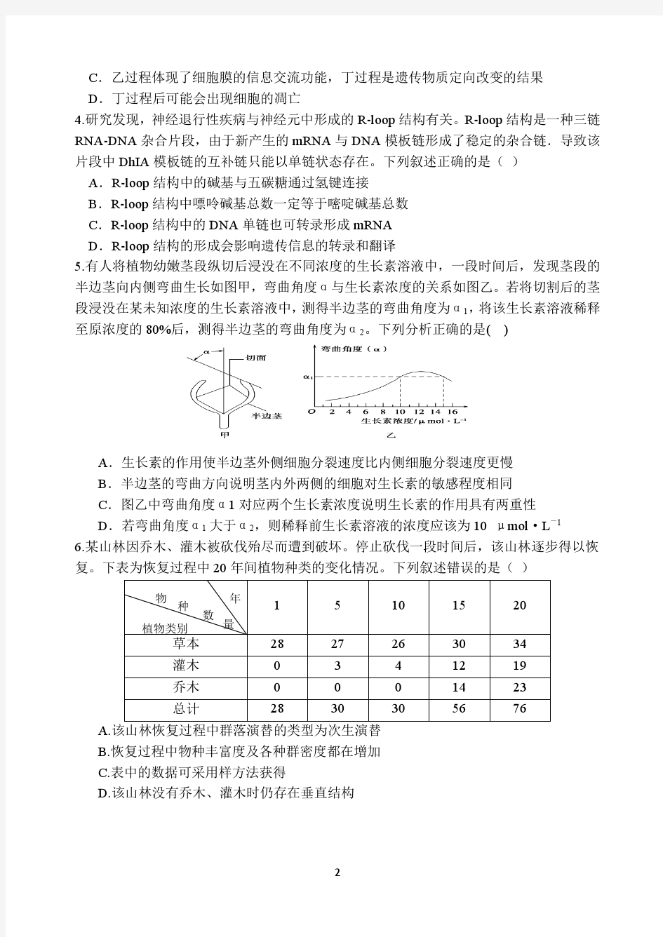 【全国百强校】湖南省长沙市长郡中学2016届高三下学期周考理综训练7(pdf版)