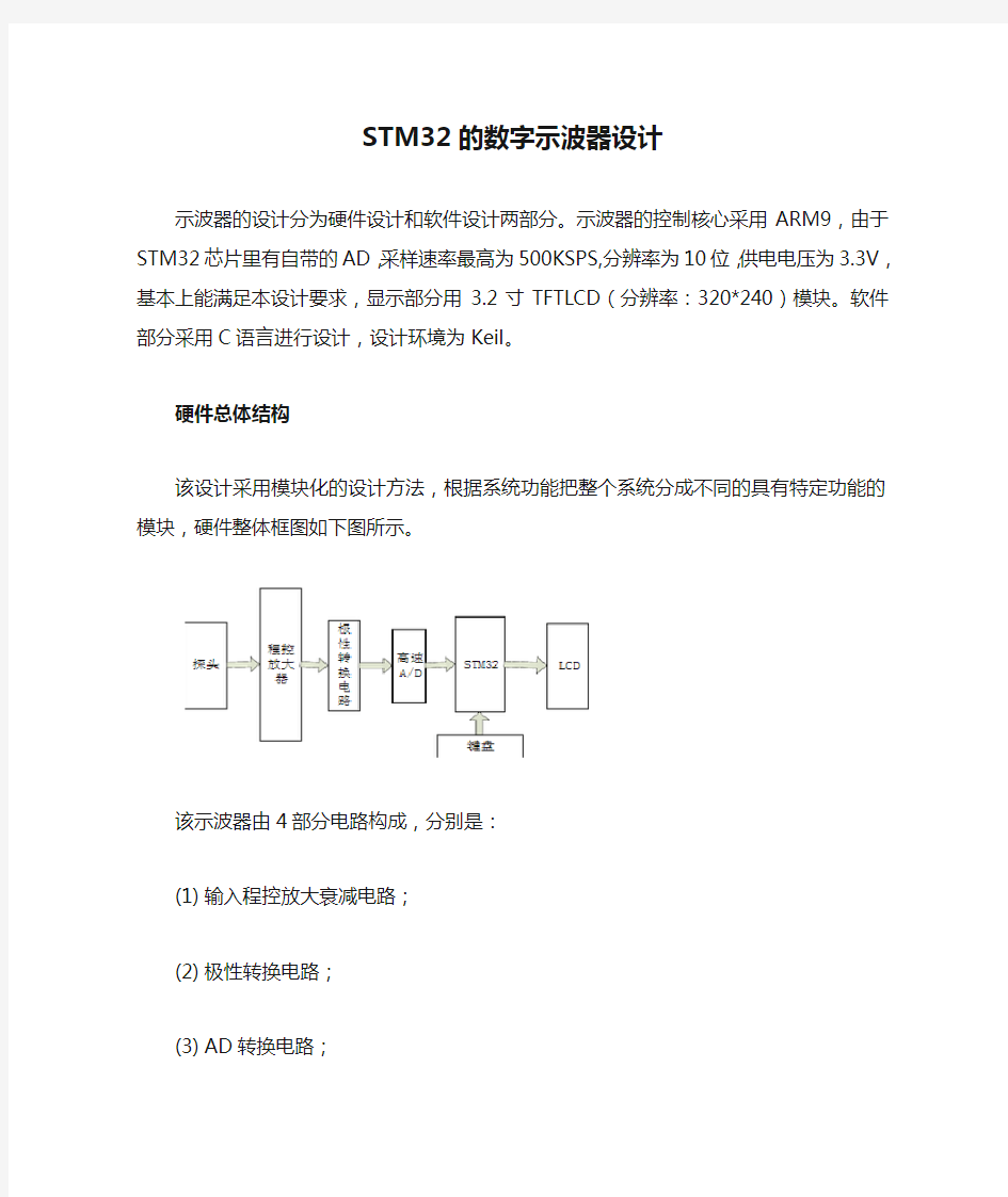 STM32的数字示波器设计