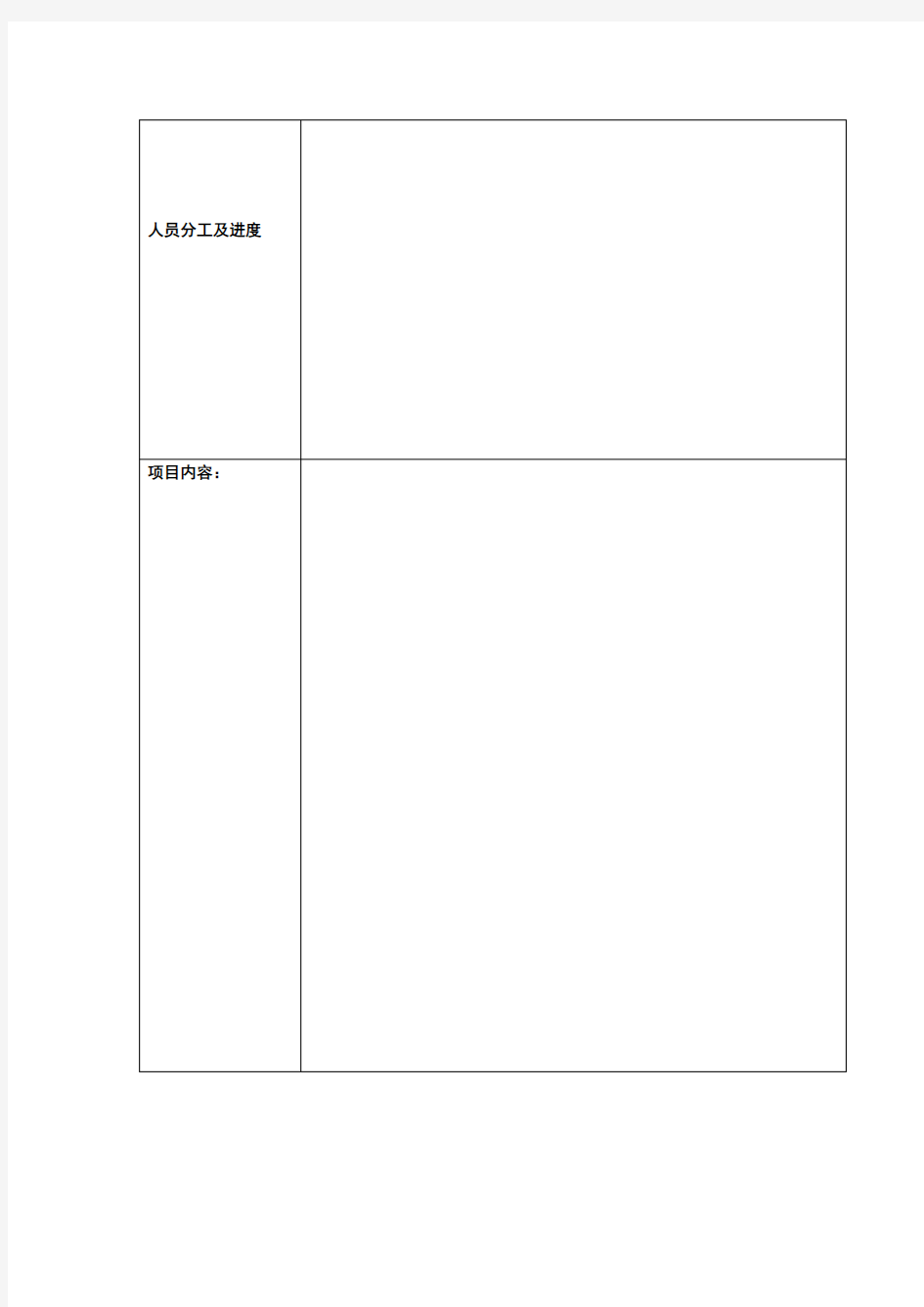 包装设计项目任务书(表)