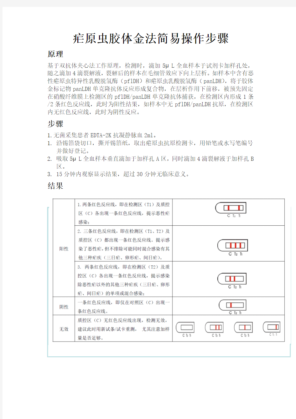 疟原虫镜检操作规程