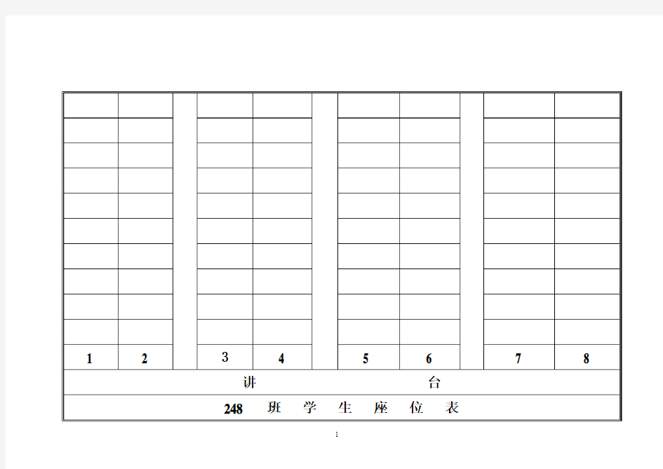 248班座位表