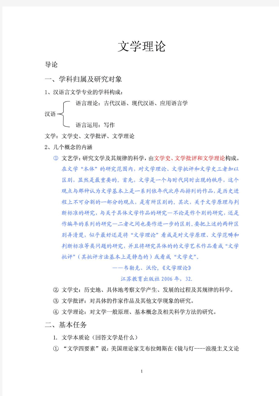 文学理论讲稿(上)