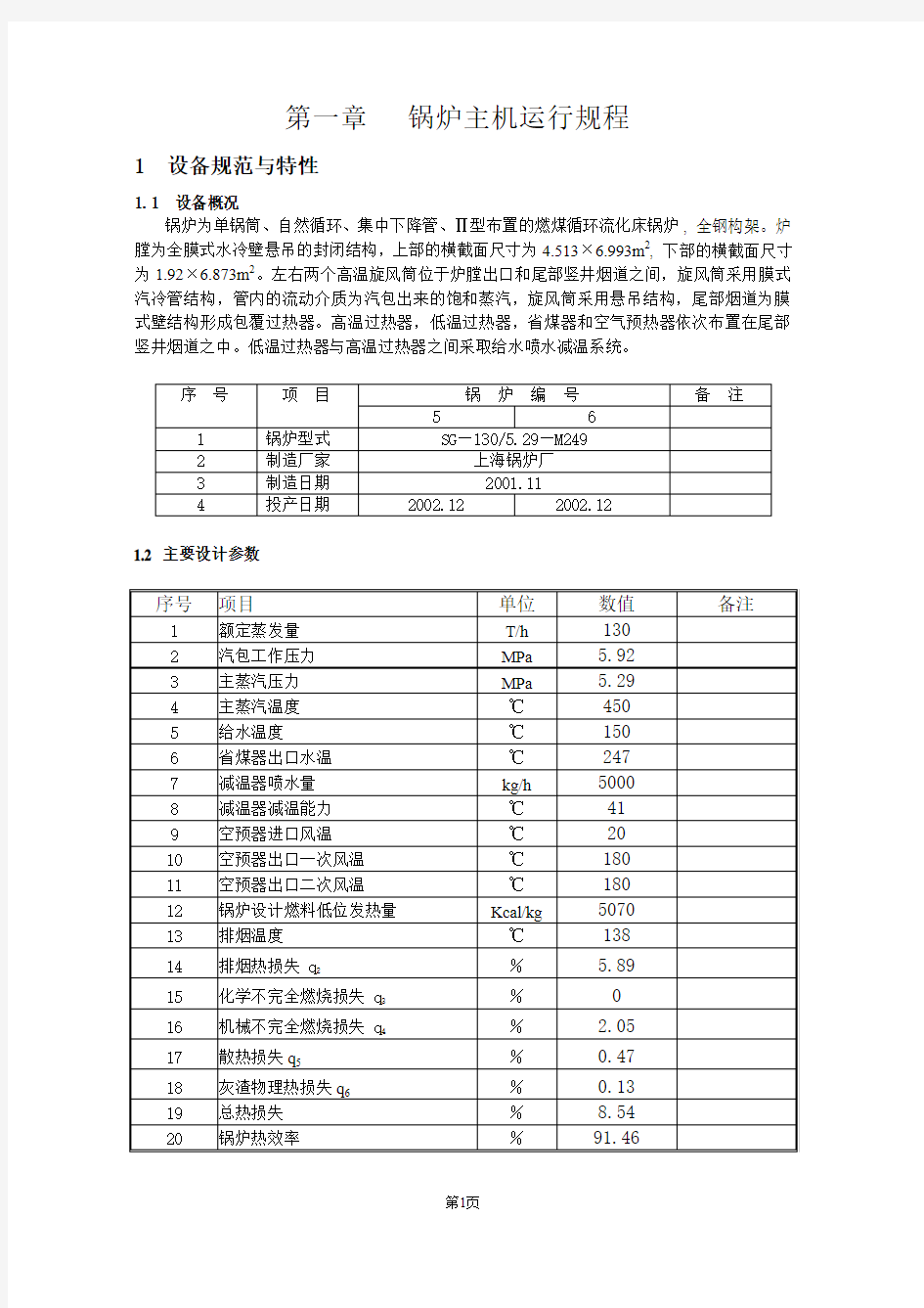 锅炉运行规程定2014.10.21