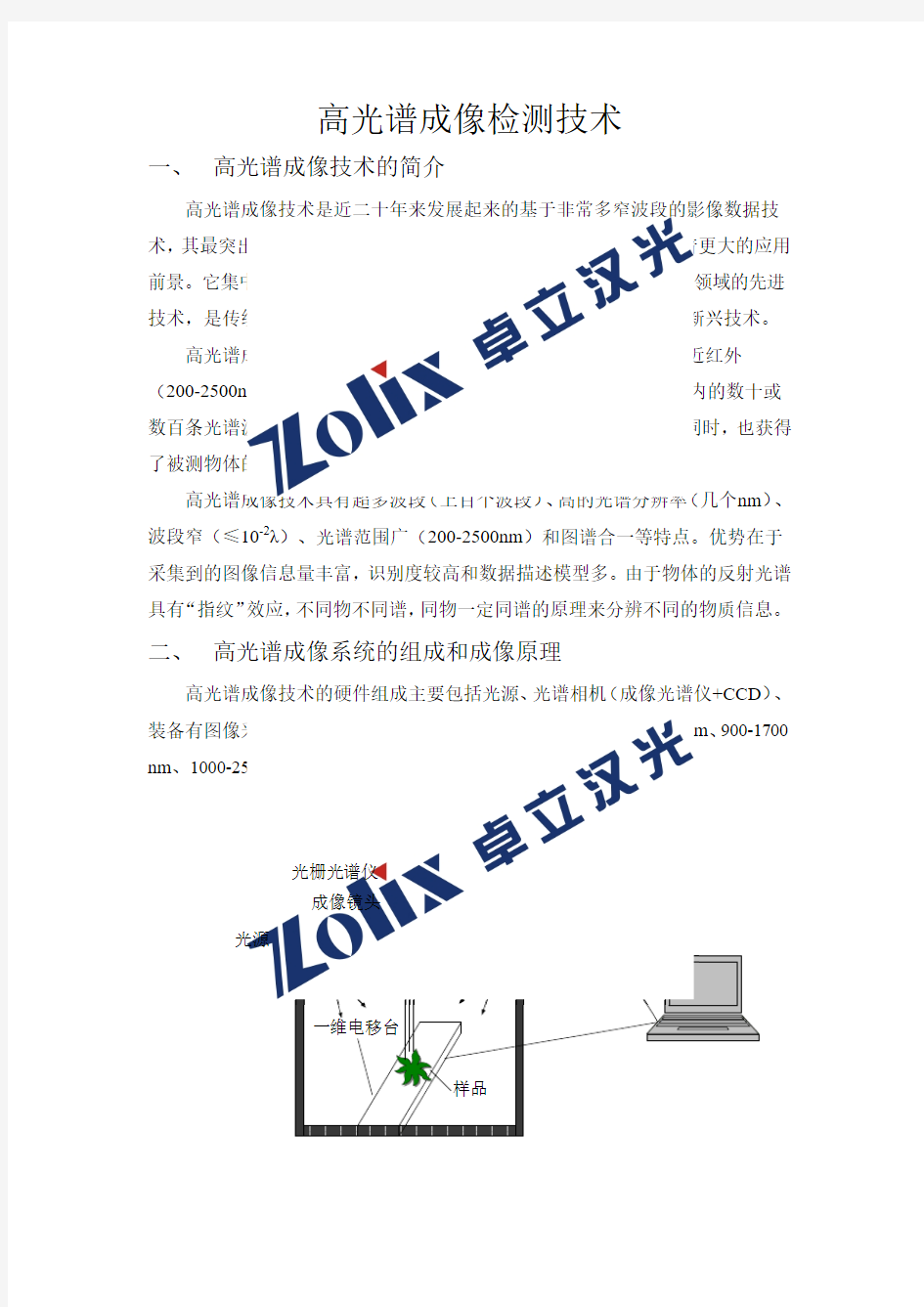 高光谱成像检测技术