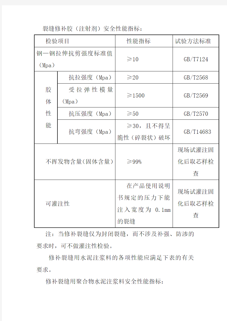 裂缝修补胶