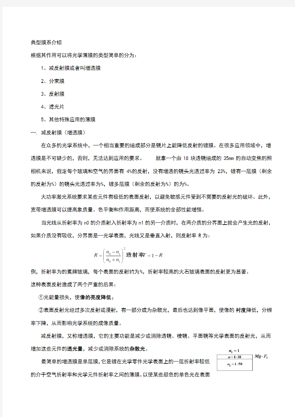 光学薄膜技术第二章课件