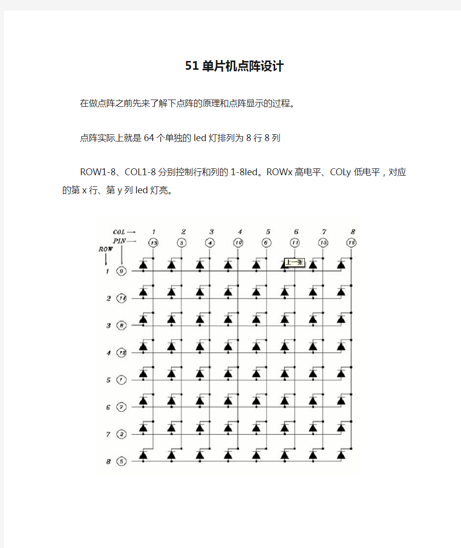 51单片机点阵设计