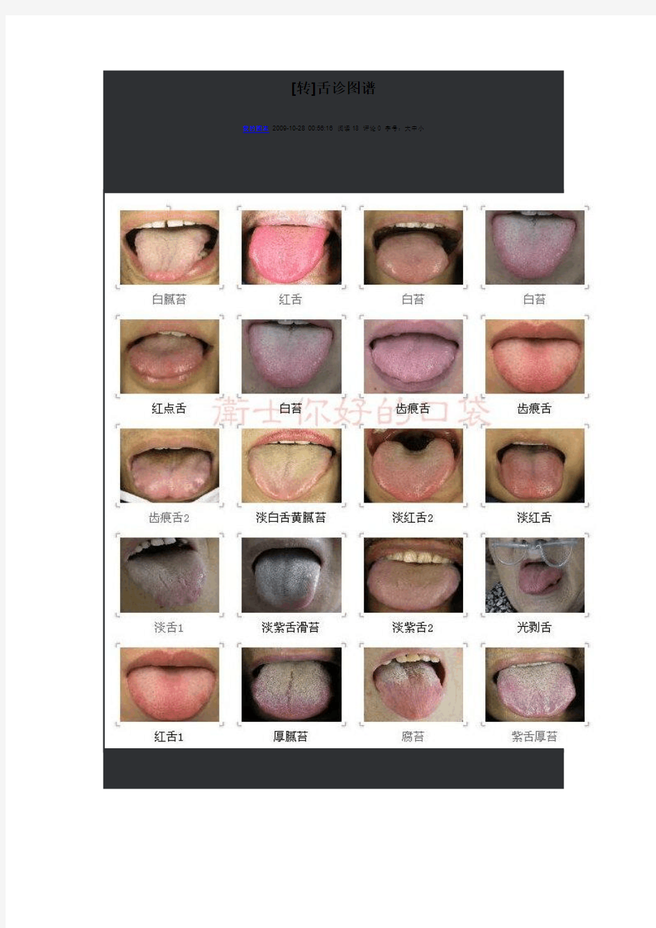 舌诊图谱(精华)
