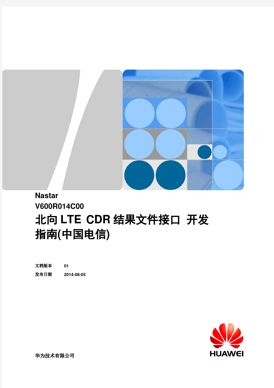 Nastar V600R014C00 LTE CDR结果文件接口 开发指南(中国电信)