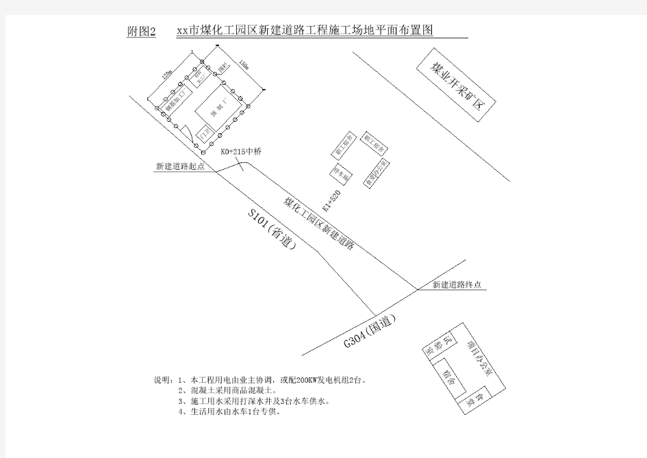 附图2 煤化工园区平面布置图