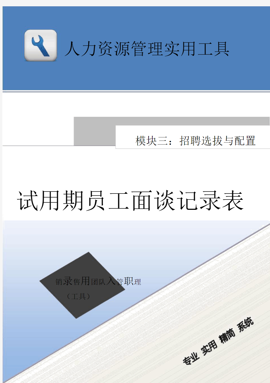 试用期员工面谈记录表.docx