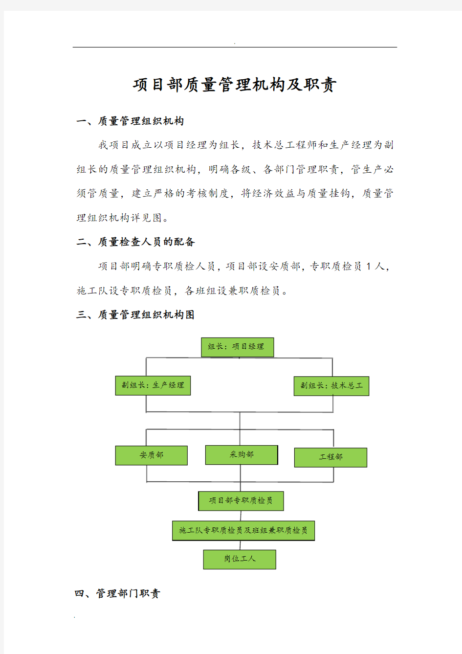 管理机构及职责