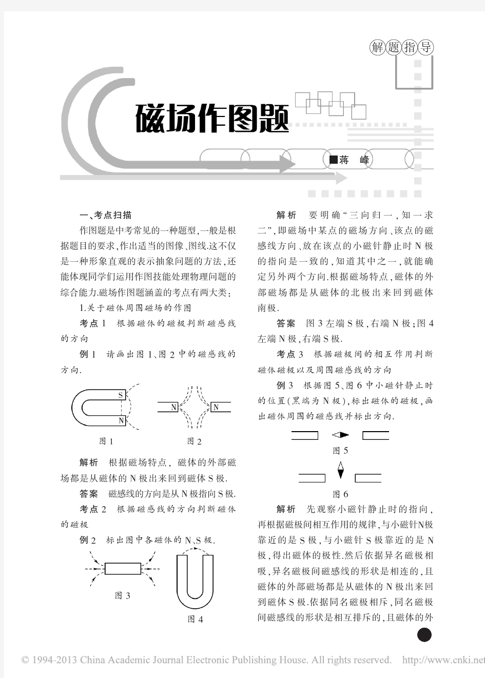 磁场作图题