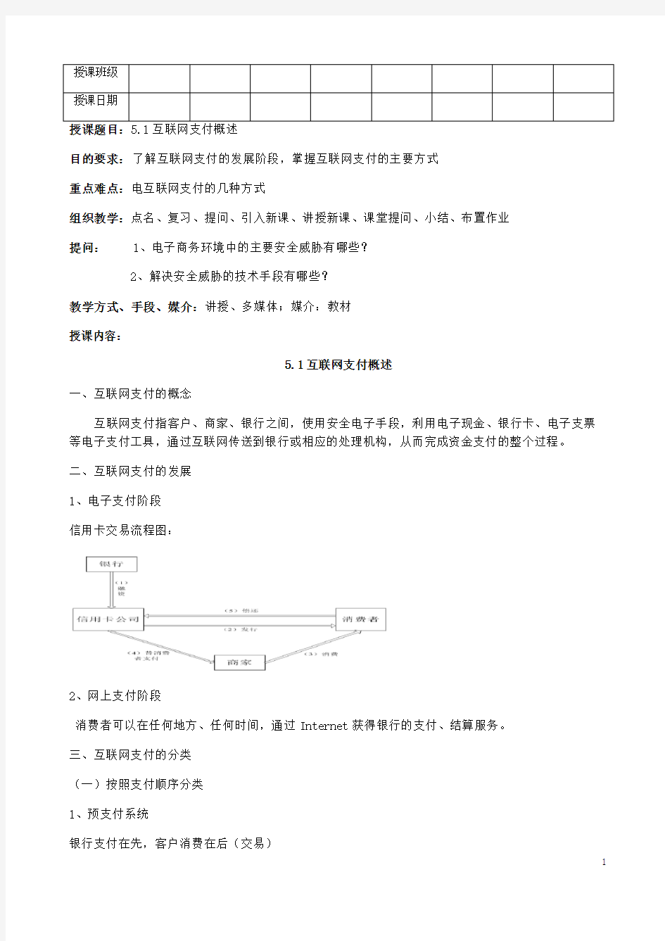 5.1互联网支付概述