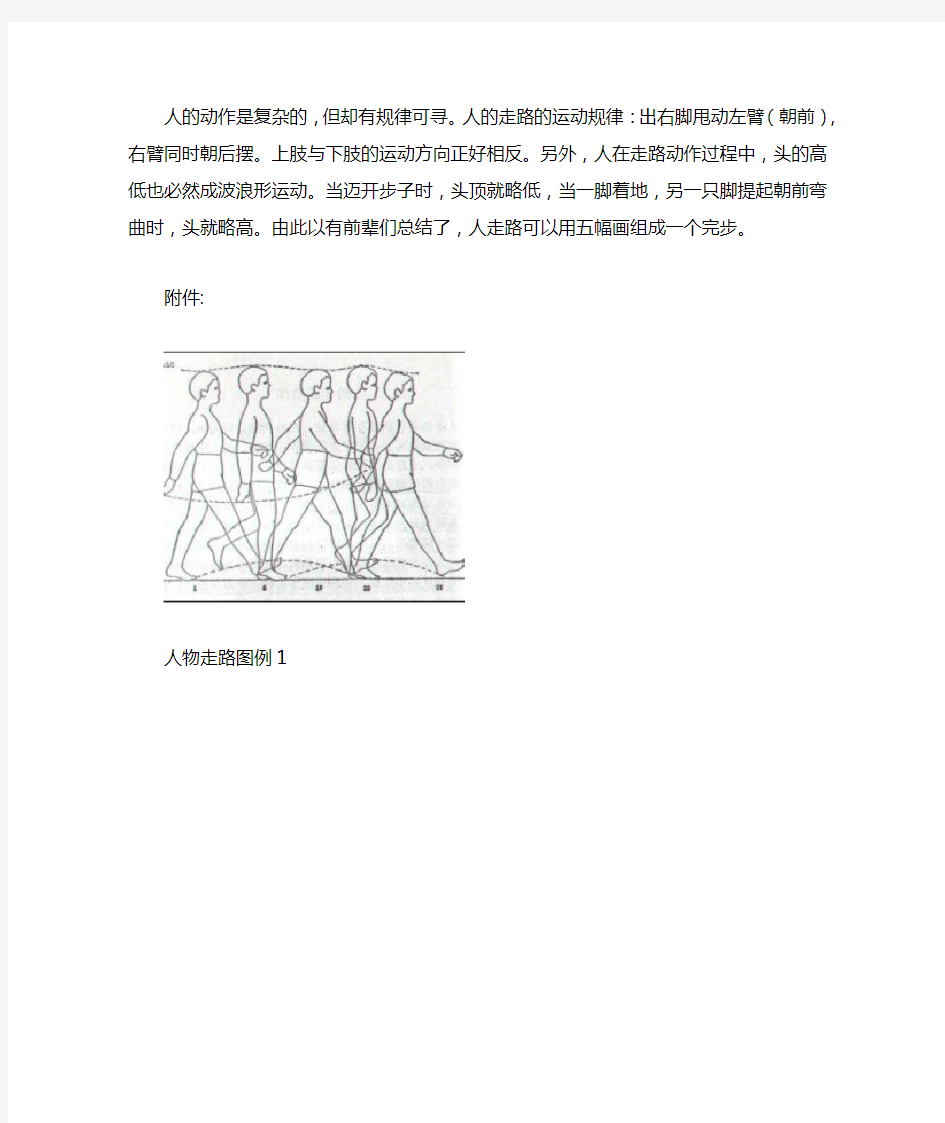 逐帧动画例子人走路