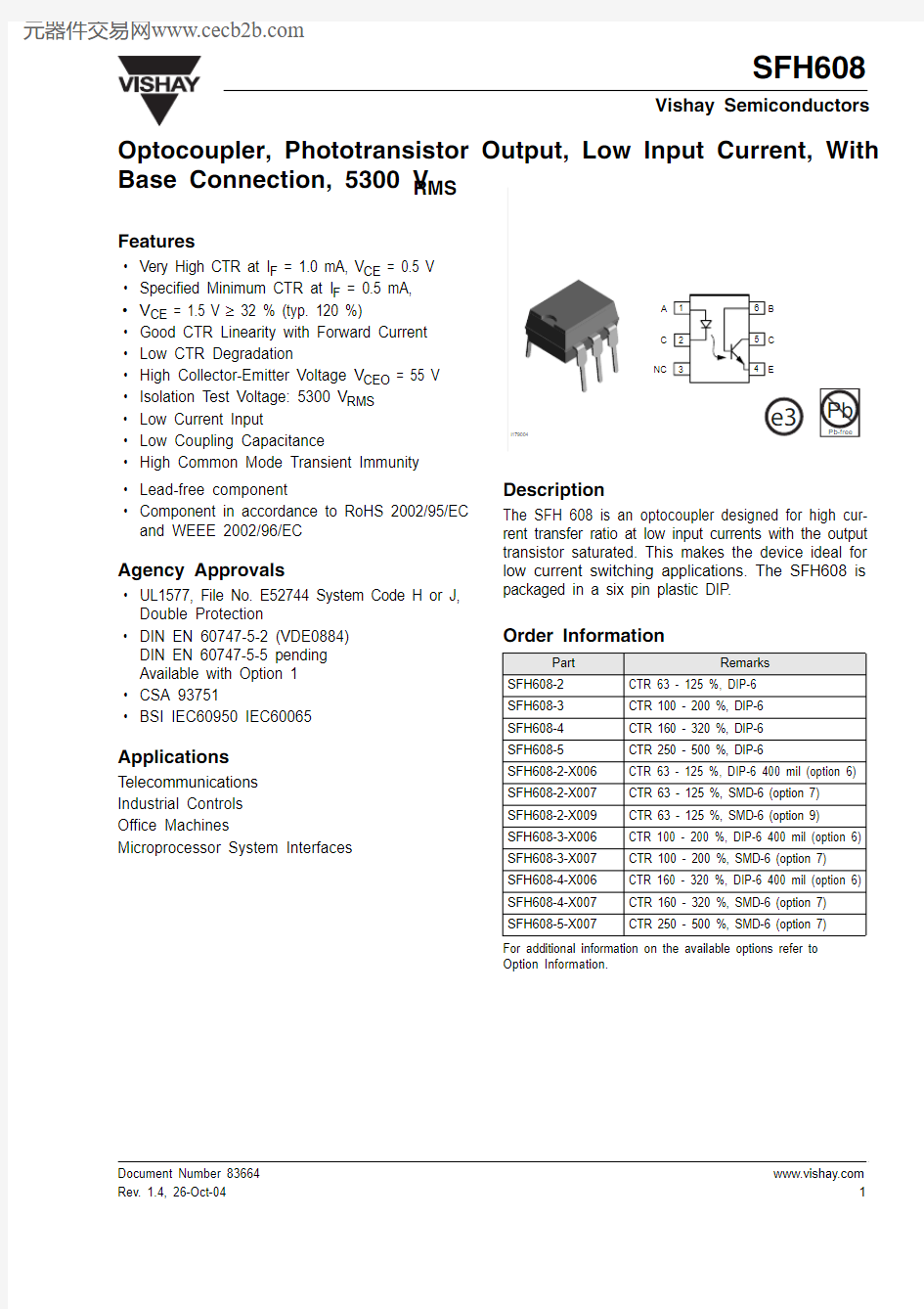 SFH608_08中文资料