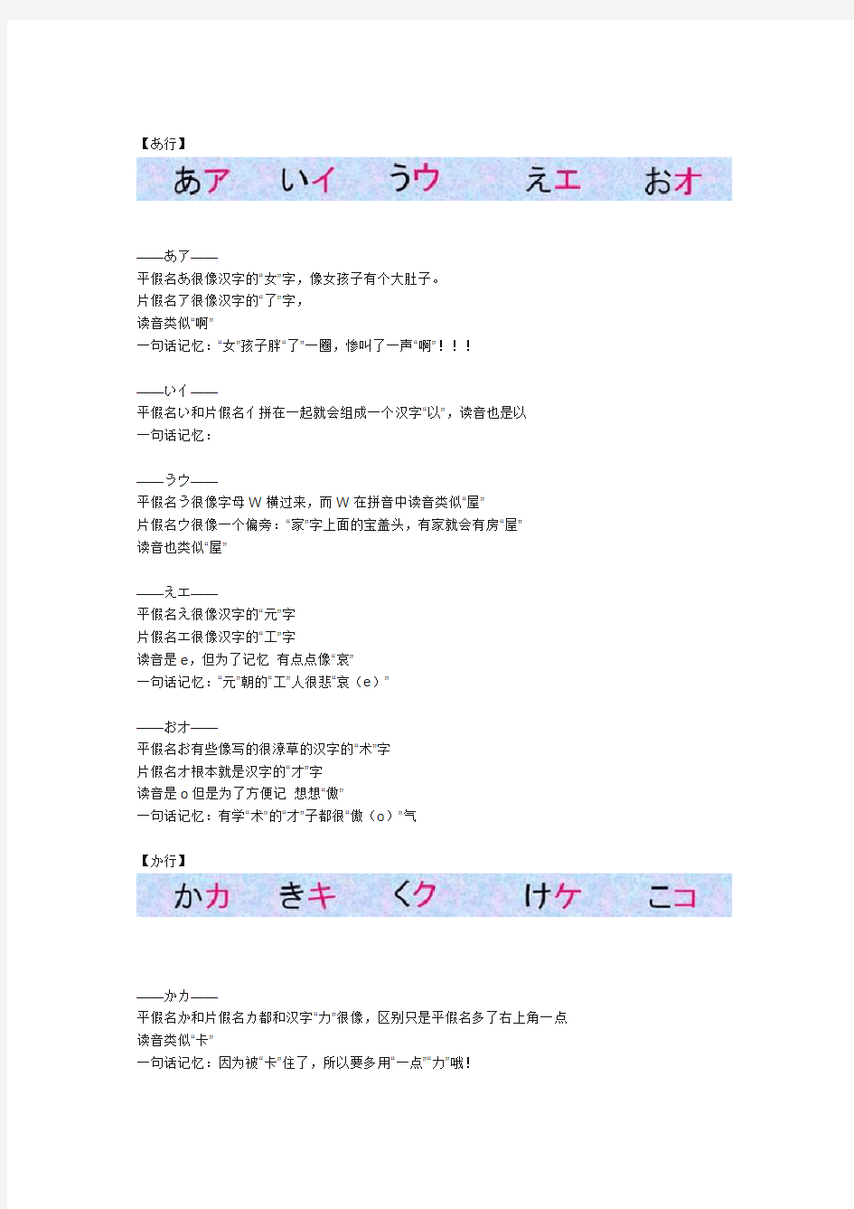 【潭州教育日语学习】超级好用日语五十音图记忆方法