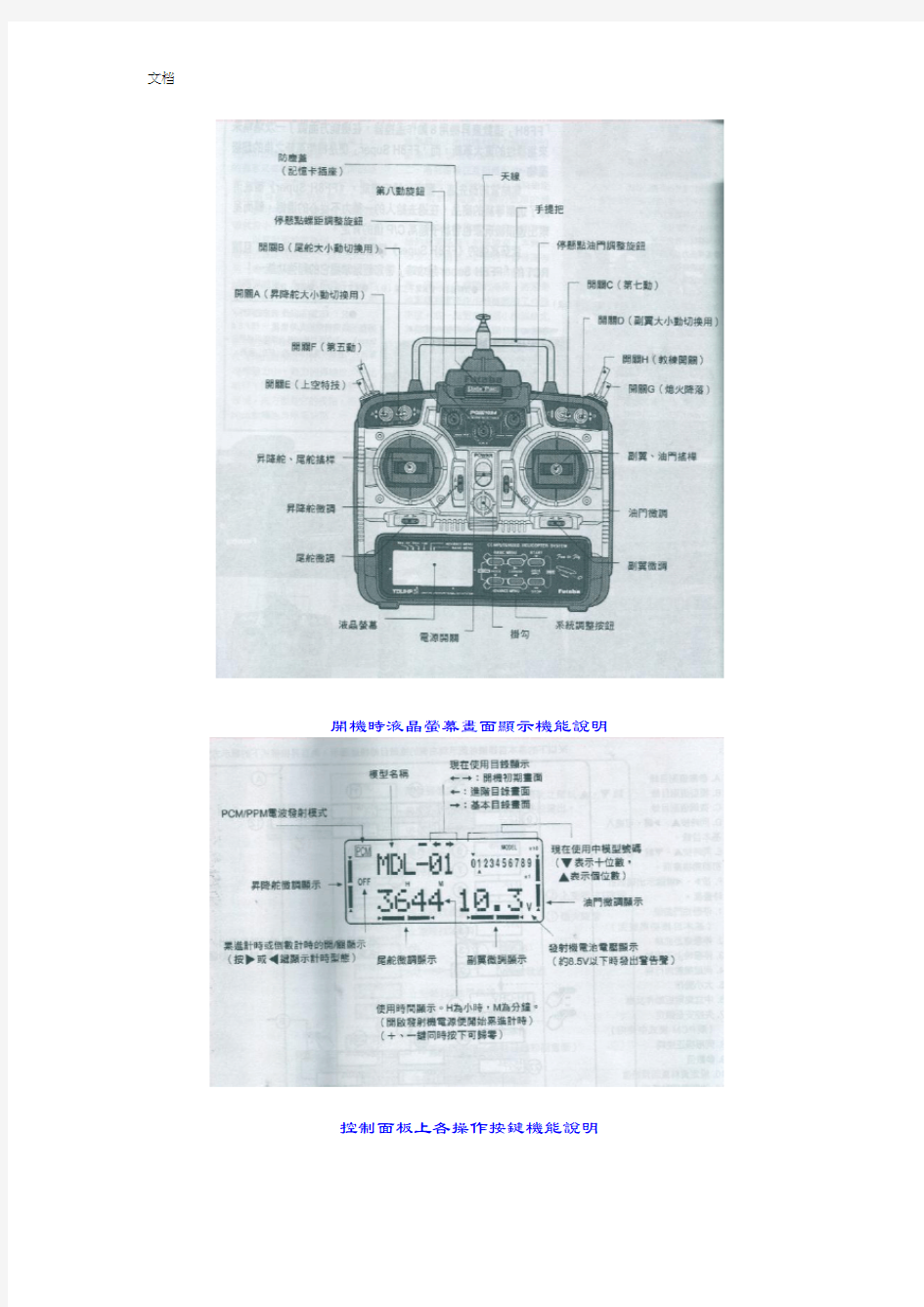 FUTABA遥控器FF8S使用说明书(中文)