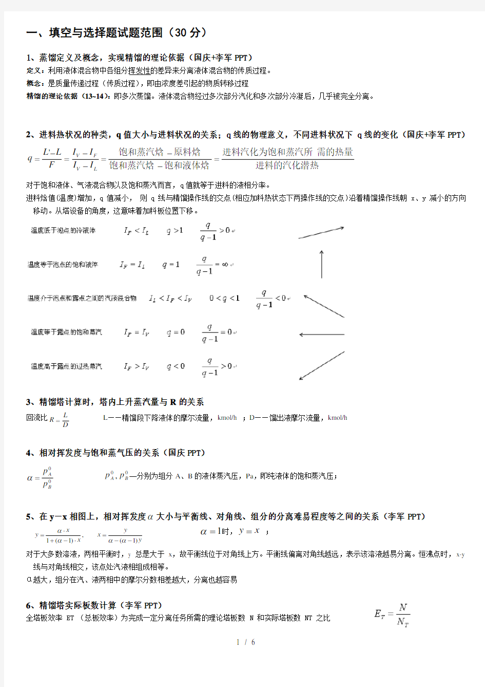 广东工业大学化工原理下册总结