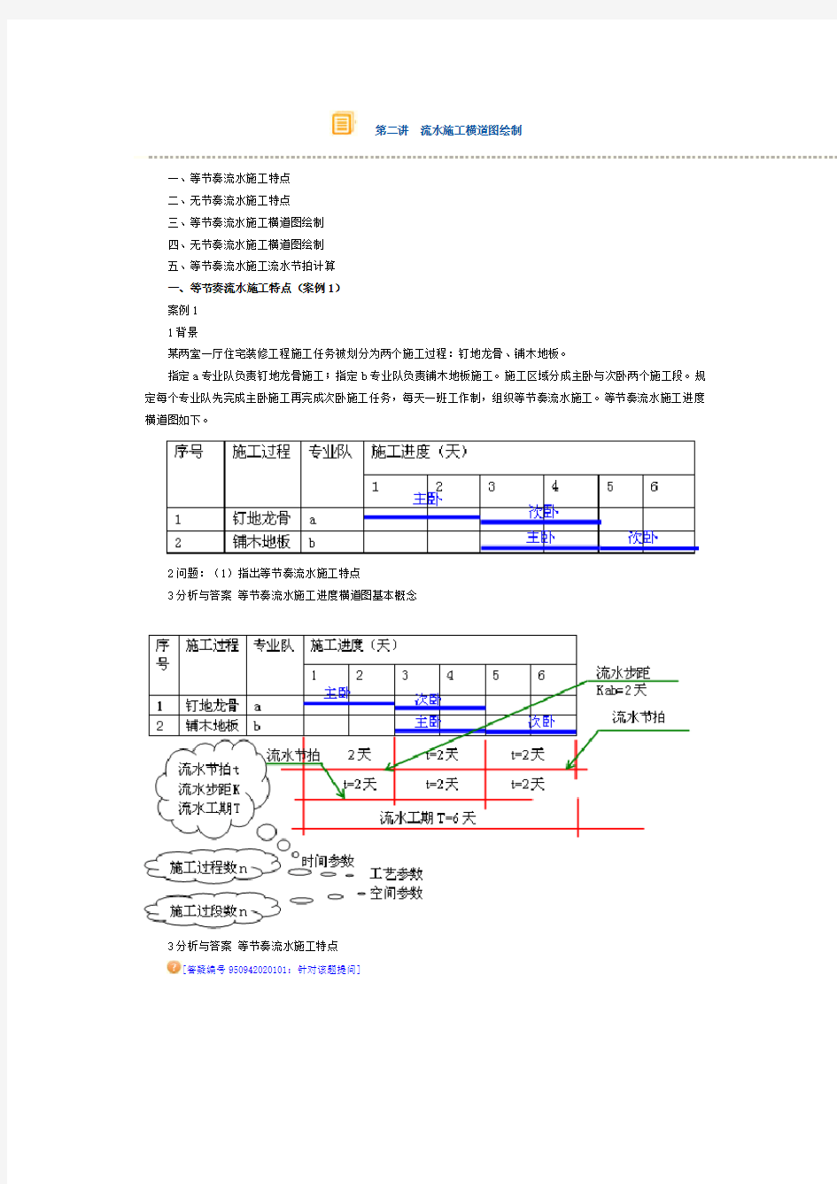 流水施工横道图绘制.doc