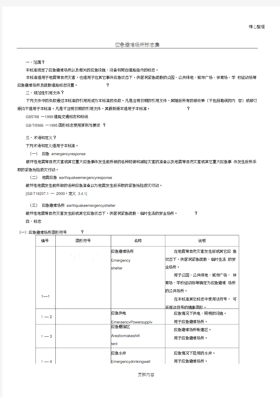 部分常用应急避难场所标志集(20210117114734)