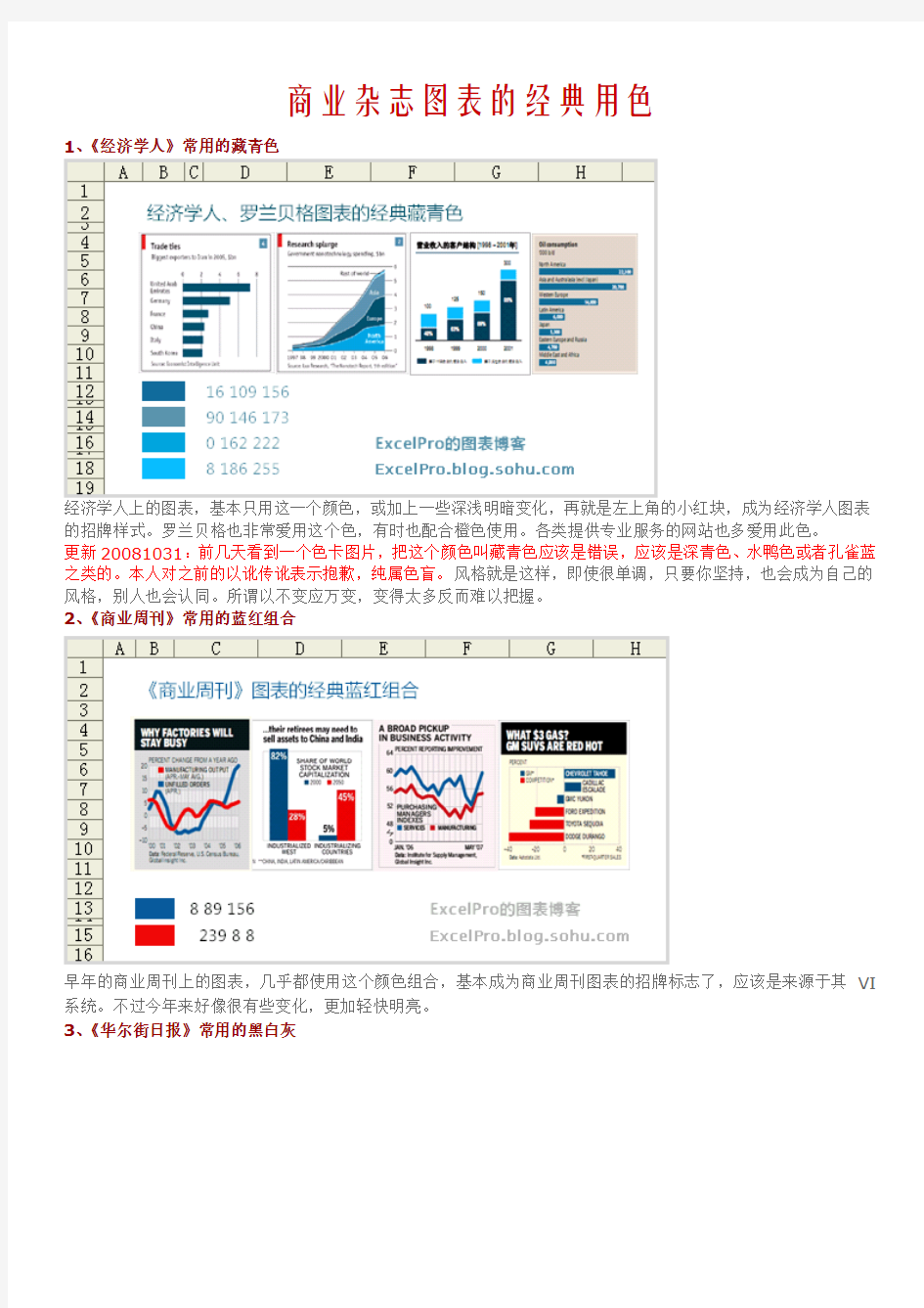 excel图表之配色之道