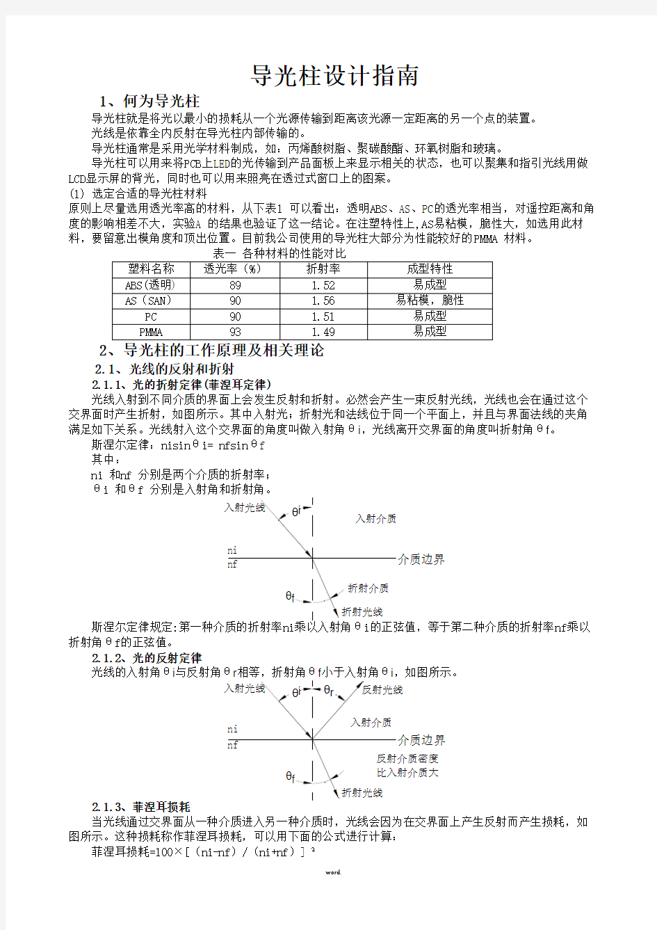 导光柱设计指南(新、选)