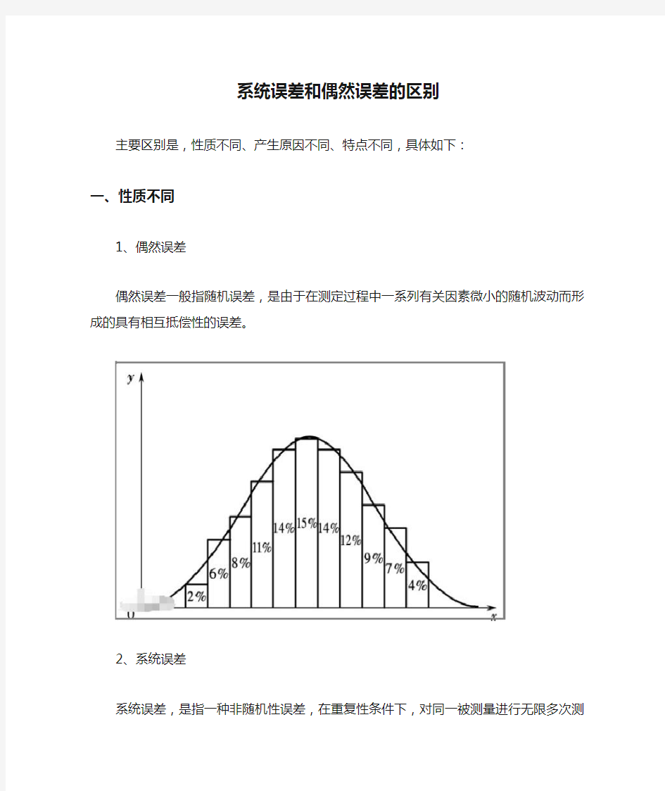 系统误差和偶然误差的区别