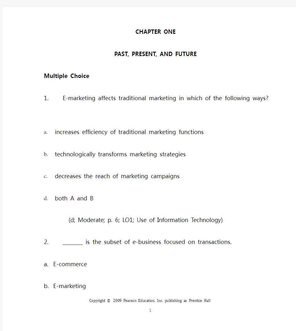 Strauss_5e_TIF_01网络营销英文版习题