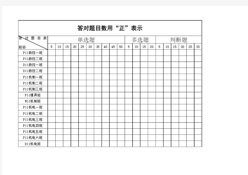 知识竞赛评分表