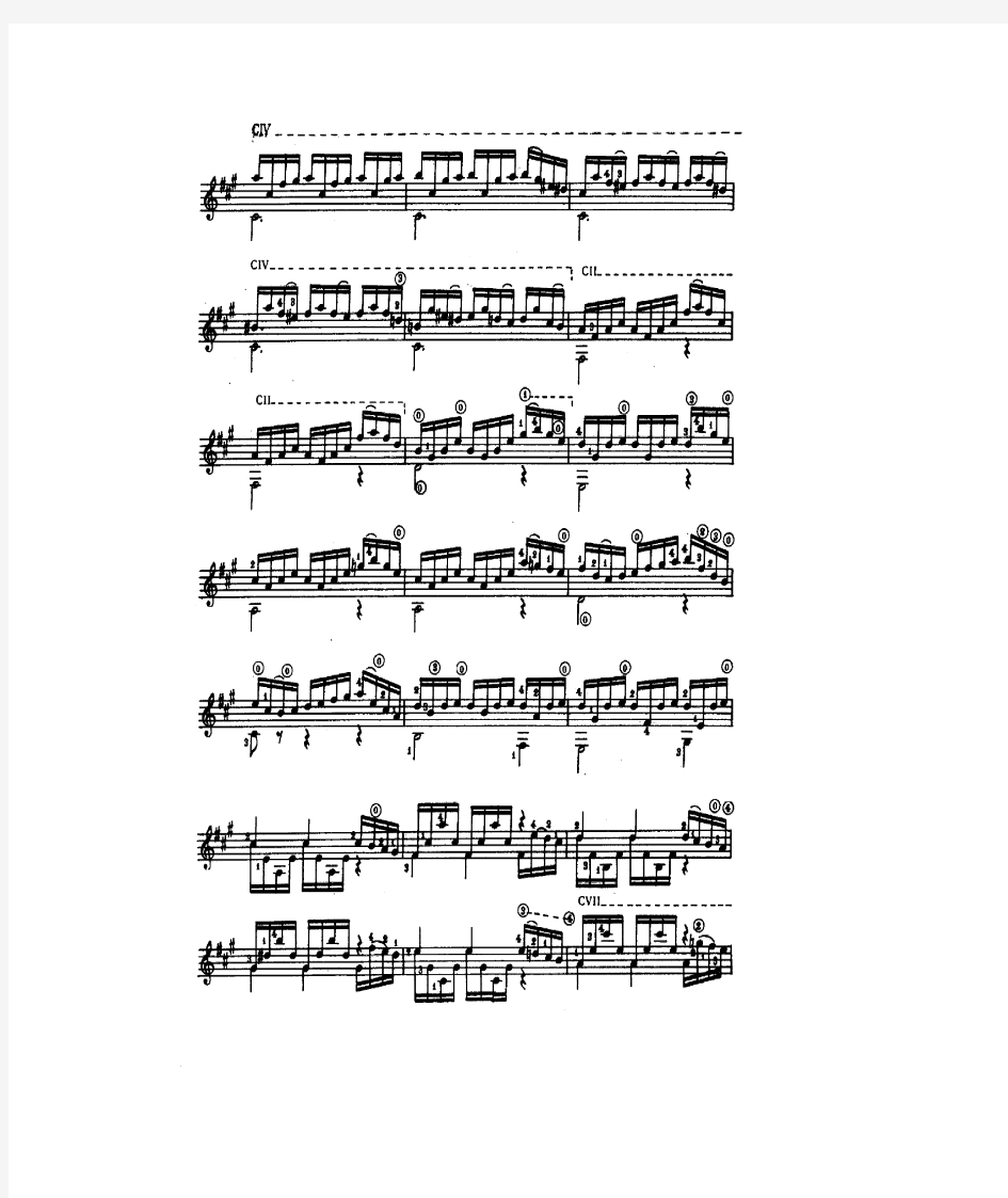 J. S. Bach：Cello Suite BWV1009 巴赫(大提琴组曲)(古典吉他曲谱)