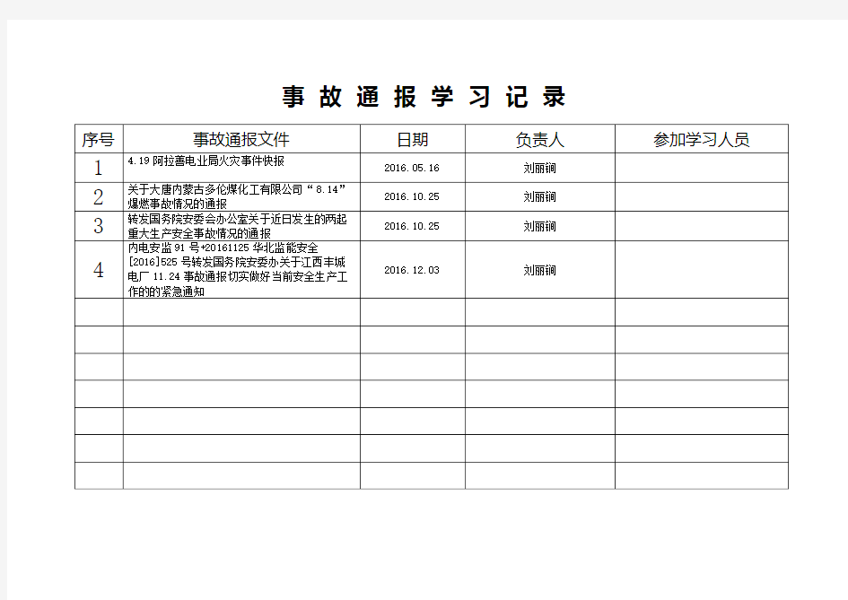 事故通报学习记录